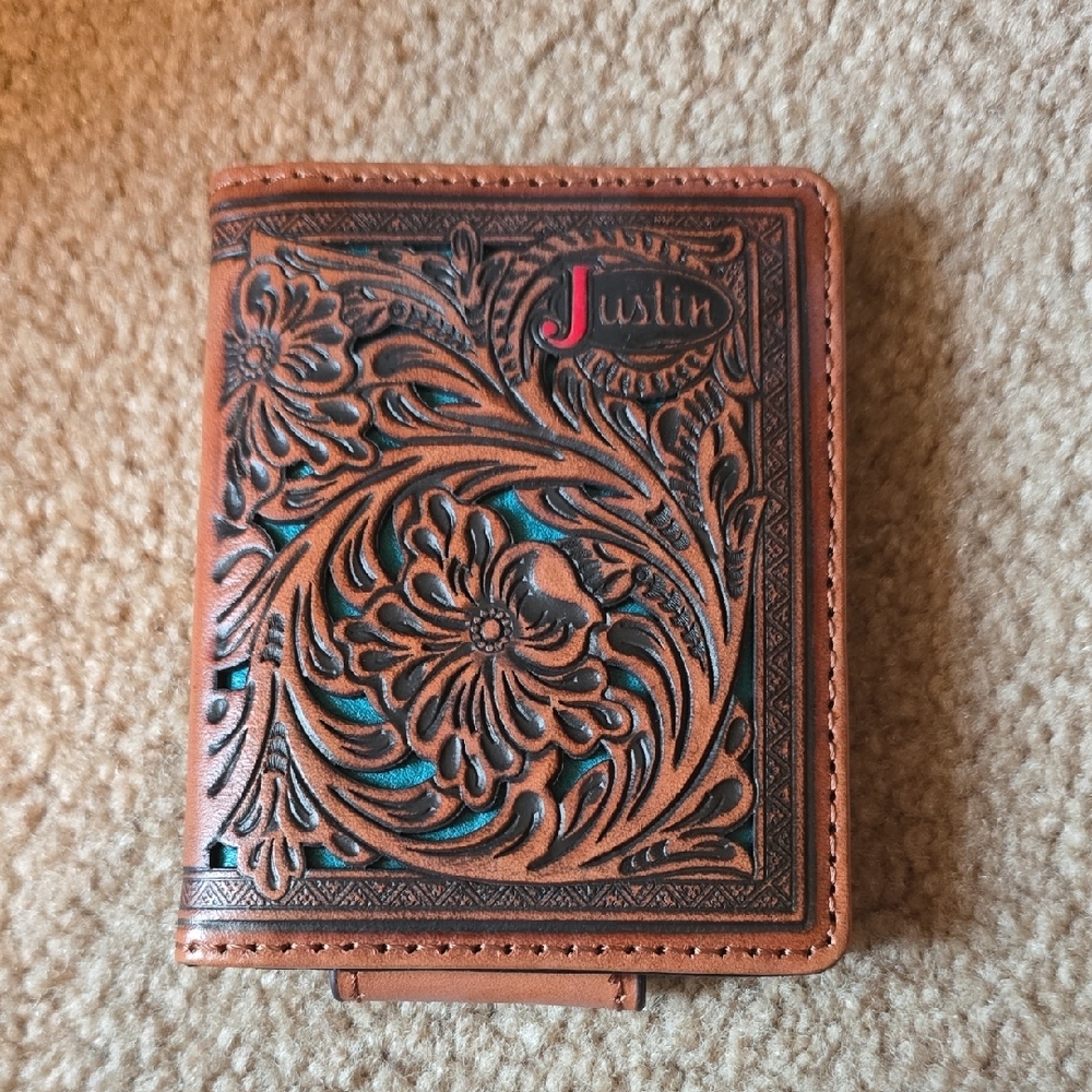 Justin Boots Brown Leather Wallet
